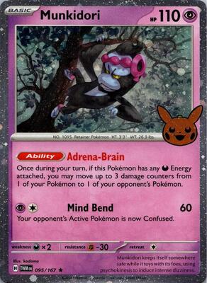Munkidori (Cosmos Holo) card from Trick or Trade BOOster Bundle 2024