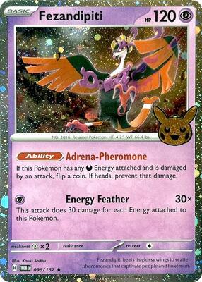 Fezandipiti (Cosmos Holo) card from Trick or Trade BOOster Bundle 2024