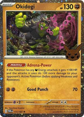 Okidogi (Cosmos Holo) card from Trick or Trade BOOster Bundle 2024