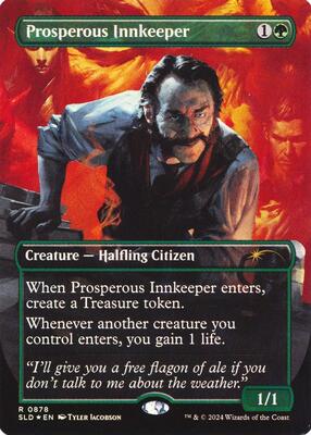 Prosperous Innkeeper (Rainbow Foil) card from Secret Lair Drop Series