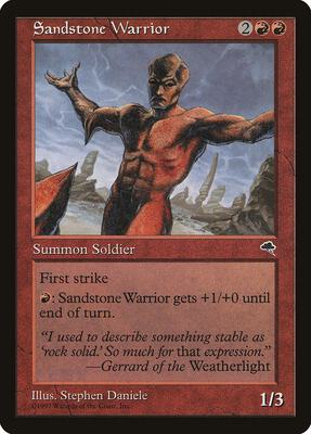 Sandstone Warrior card from Tempest