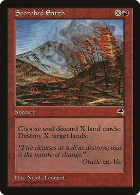Scorched Earth card from Tempest