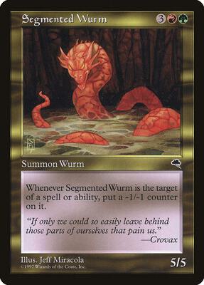 Segmented Wurm card from Tempest