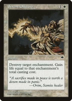 Serene Offering card from Tempest