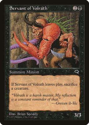 Servant of Volrath card from Tempest