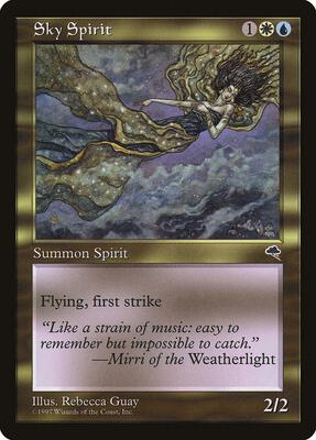 Sky Spirit card from Tempest