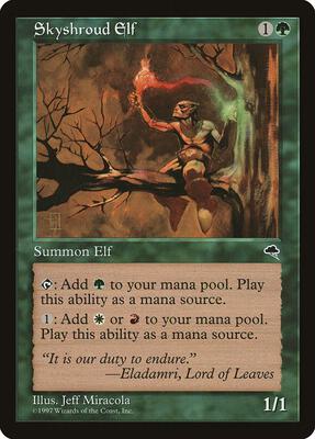 Skyshroud Elf card from Tempest
