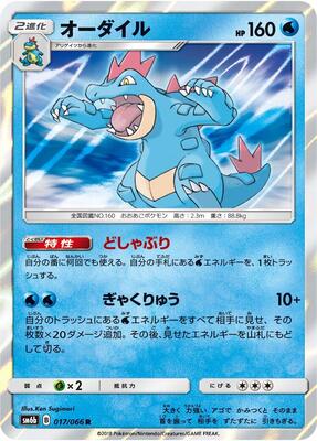 Feraligatr card from SM6b: Champion Road
