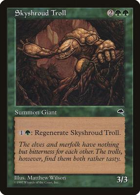 Skyshroud Troll card from Tempest