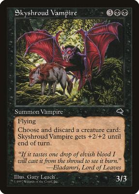 Skyshroud Vampire card from Tempest