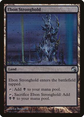 Ebon Stronghold card from Premium Deck Series: Graveborn