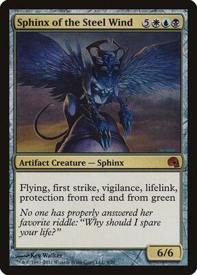 Sphinx of the Steel Wind card from Premium Deck Series: Graveborn