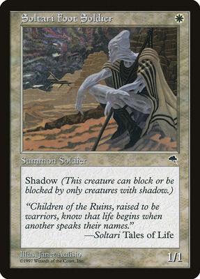 Soltari Foot Soldier card from Tempest