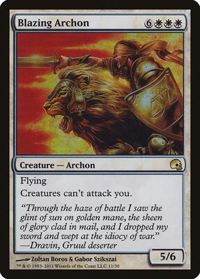 Blazing Archon card from Premium Deck Series: Graveborn