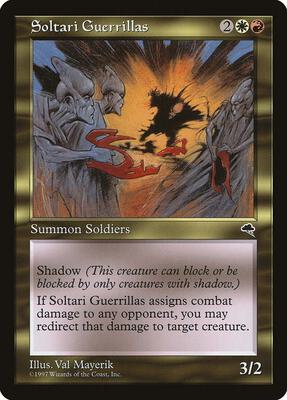 Soltari Guerrillas card from Tempest