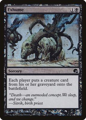 Exhume card from Premium Deck Series: Graveborn