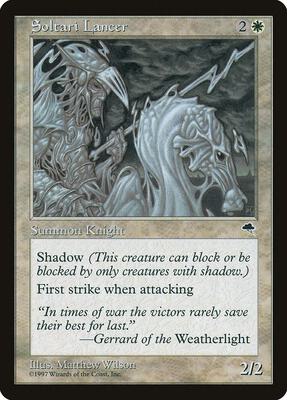Soltari Lancer card from Tempest