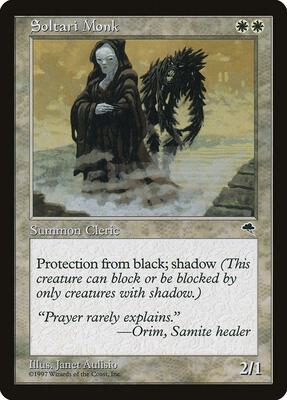 Soltari Monk card from Tempest