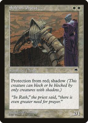 Soltari Priest card from Tempest