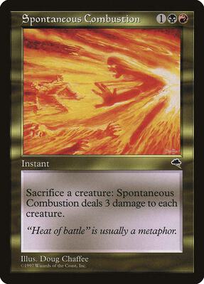 Spontaneous Combustion card from Tempest