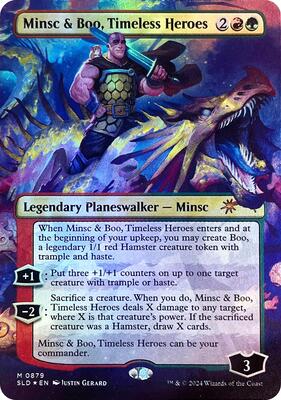 Minsc & Boo, Timeless Heroes (Rainbow Foil) card from Secret Lair Drop Series