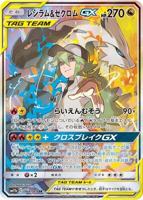 Reshiram & Zekrom GX - 064/049 card from SM11b: Dream League