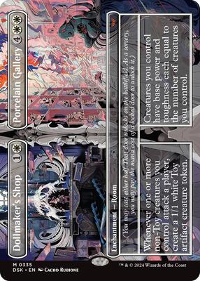 Dollmaker's Shop // Porcelain Gallery (Borderless) card from Duskmourn: House of Horror