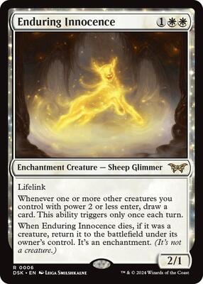 Enduring Innocence card from Duskmourn: House of Horror
