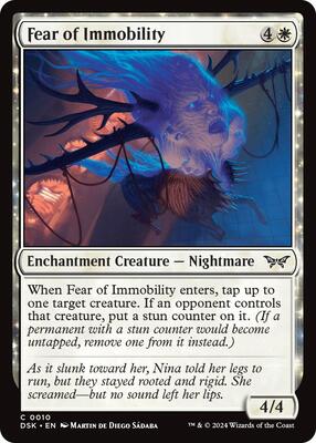 Fear of Immobility card from Duskmourn: House of Horror