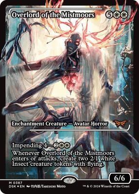 Overlord of the Mistmoors (Showcase) card from Duskmourn: House of Horror