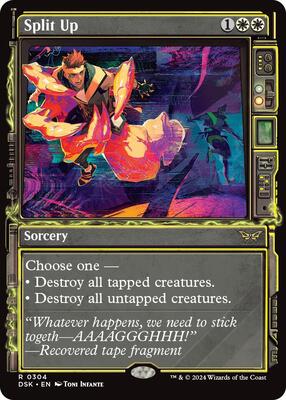 Split Up (Showcase) card from Duskmourn: House of Horror