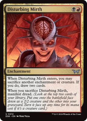 Disturbing Mirth card from Duskmourn: House of Horror