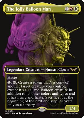 The Jolly Balloon Man (Showcase) card from Duskmourn: House of Horror