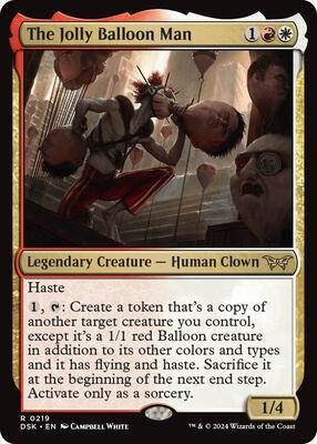 The Jolly Balloon Man card from Duskmourn: House of Horror