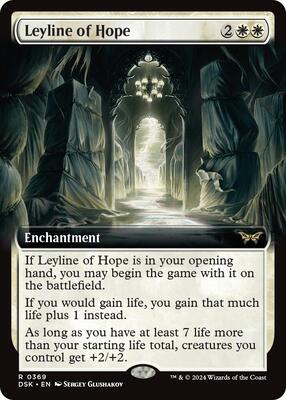 Leyline of Hope (Extended Art) card from Duskmourn: House of Horror