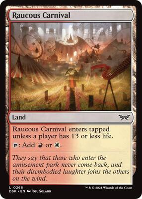 Raucous Carnival card from Duskmourn: House of Horror