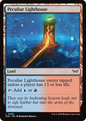 Peculiar Lighthouse card from Duskmourn: House of Horror
