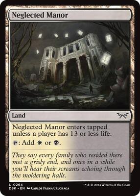 Neglected Manor card from Duskmourn: House of Horror