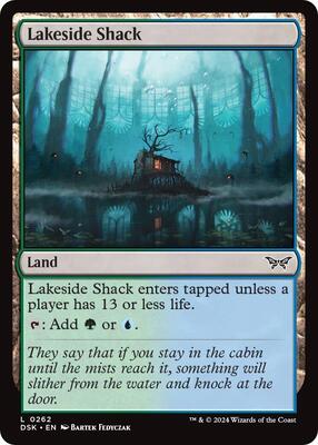 Lakeside Shack card from Duskmourn: House of Horror