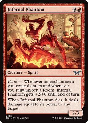 Infernal Phantom card from Duskmourn: House of Horror