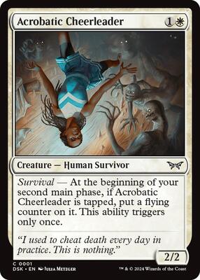 Acrobatic Cheerleader card from Duskmourn: House of Horror