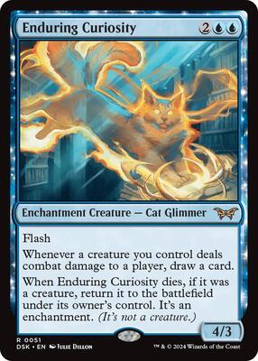 Enduring Curiosity card from Duskmourn: House of Horror