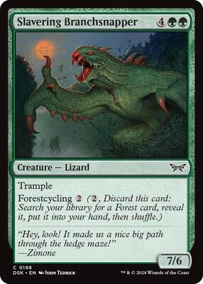 Slavering Branchsnapper card from Duskmourn: House of Horror