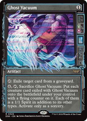 Ghost Vacuum (Showcase) card from Duskmourn: House of Horror
