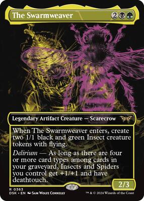 The Swarmweaver (Showcase) card from Duskmourn: House of Horror