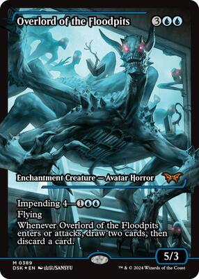 Overlord of the Floodpits (Showcase) card from Duskmourn: House of Horror