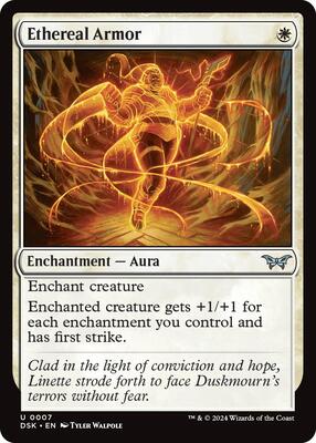 Ethereal Armor card from Duskmourn: House of Horror