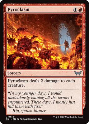 Pyroclasm card from Duskmourn: House of Horror