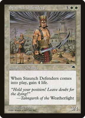 Staunch Defenders card from Tempest