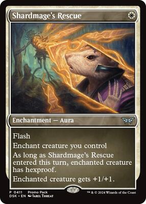Shardmage's Rescue card from Promo Pack: Duskmourn: House of Horror